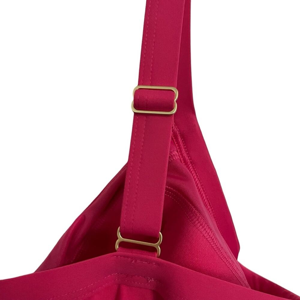 Lands’ End Sweetheart Swim Dress One Piece Swimsuit Bright Pink Plus Size 24W - Picture 7 of 16